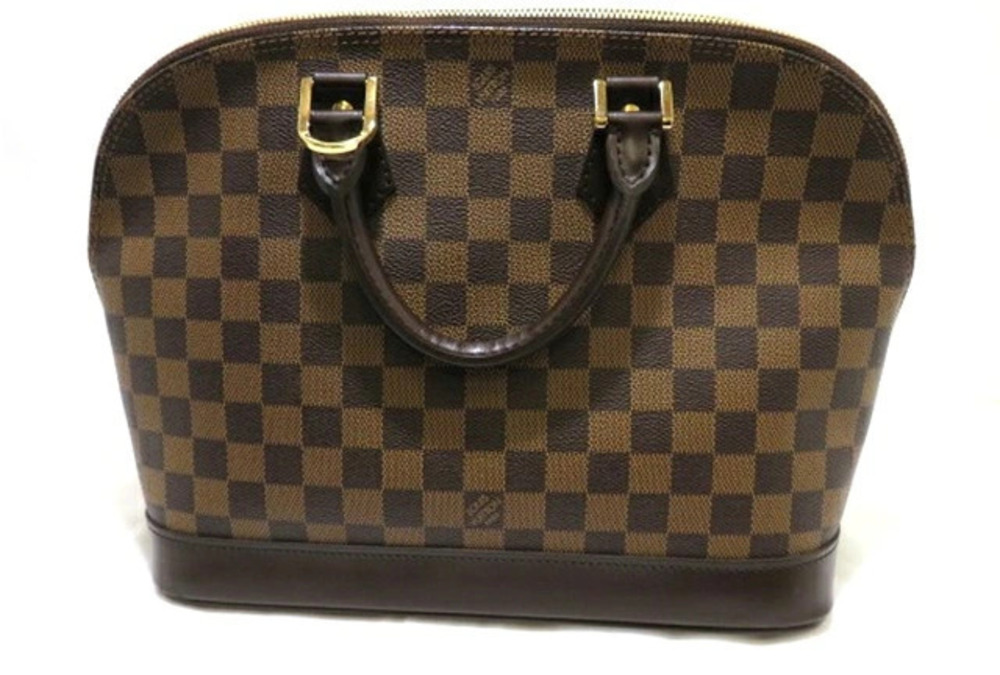 LOUIS VUITTON Alma Handbag Damier Brown